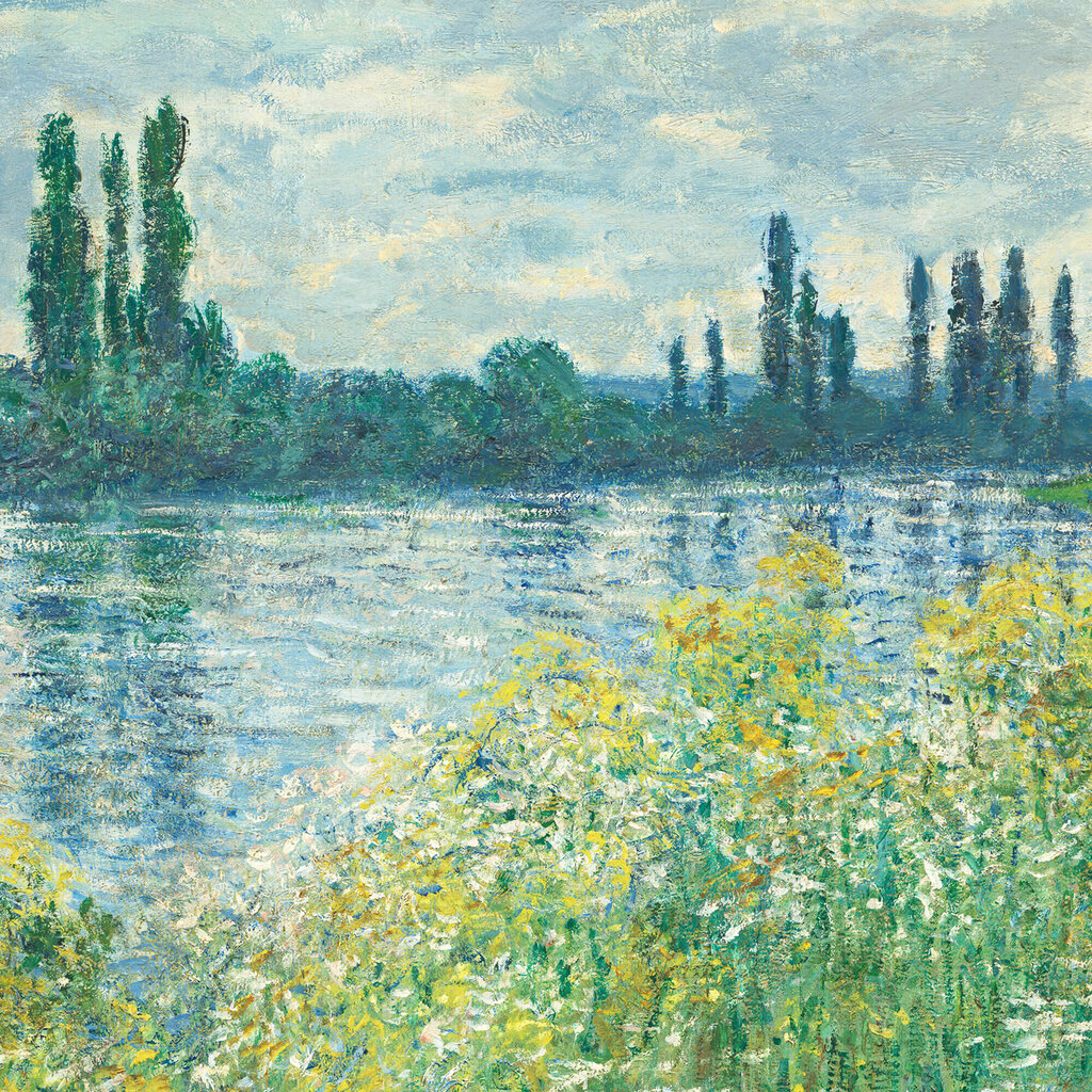 Jäljennös Bank of the Seinen (Claude Monet), 100 x 70 cm hinta ja tiedot | Taulut | hobbyhall.fi