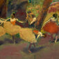 Jäljennös Balerinat ennen esitystä, Edgar Degas, 100 x 80 cm hinta ja tiedot | Taulut | hobbyhall.fi