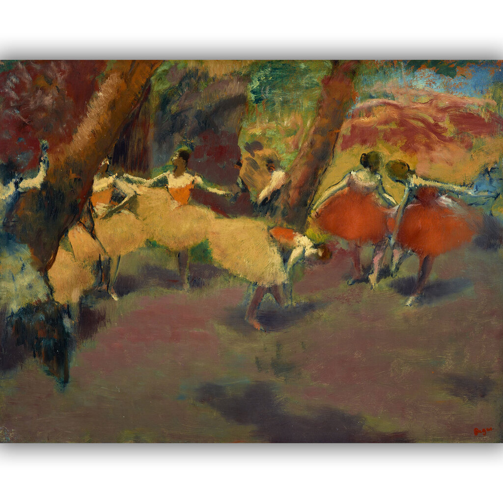 Jäljennös Balerinat ennen esitystä, Edgar Degas, 100 x 80 cm hinta ja tiedot | Taulut | hobbyhall.fi