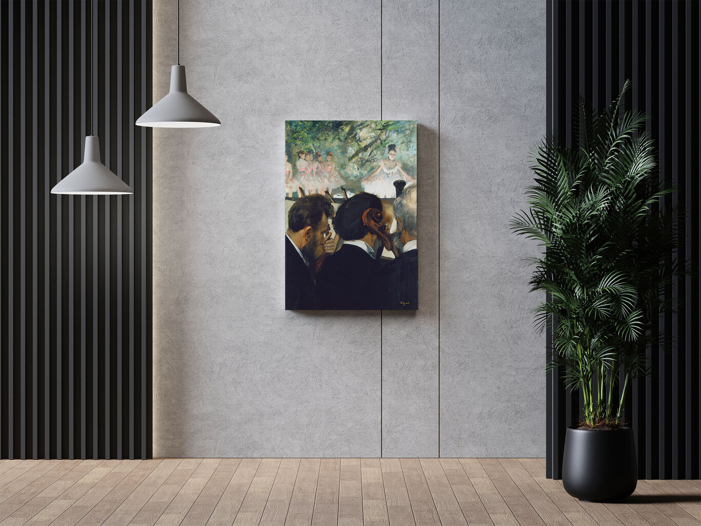 Jäljennös Muusikot orkesterissa, Edgar Degas, 100 x 80 cm hinta ja tiedot | Taulut | hobbyhall.fi