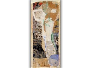 Jäljennös Vesikäärme II (1904), Gustav Klimt, 100 x 35 cm hinta ja tiedot | Taulut | hobbyhall.fi