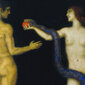Jäljennös Adam ja Eeva (Franz von Stuck), 100 x 100 cm hinta ja tiedot | Taulut | hobbyhall.fi