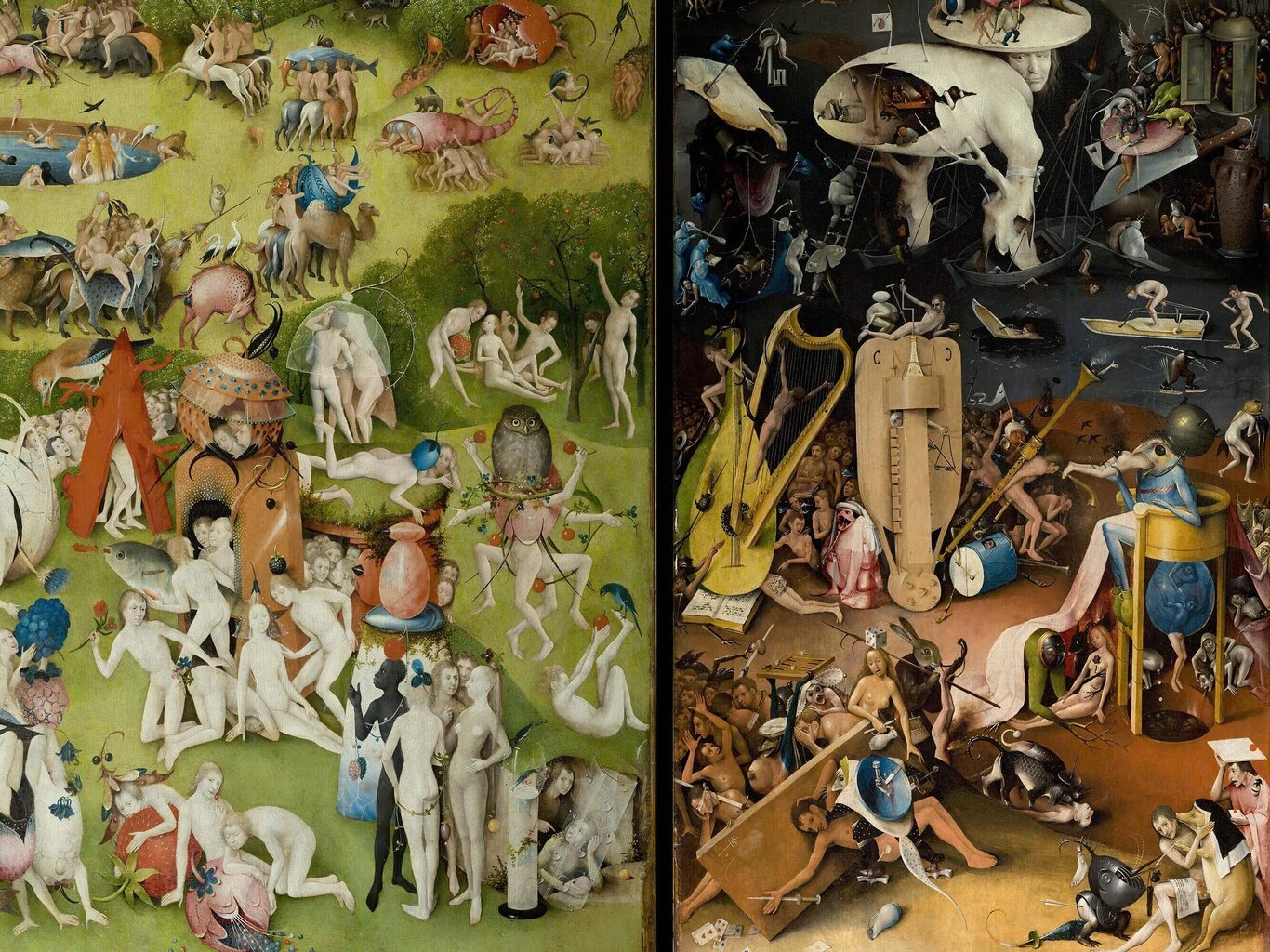 Triptyykki Maallisten nautintojen puutarha, Hieronymus Bosch, 1515 hinta ja tiedot | Taulut | hobbyhall.fi