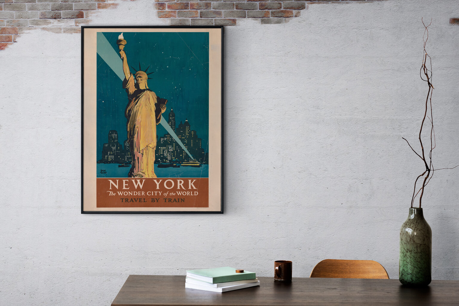 Vintage juliste New Yorkista, maailman ihmekaupungista hinta ja tiedot | Taulut | hobbyhall.fi
