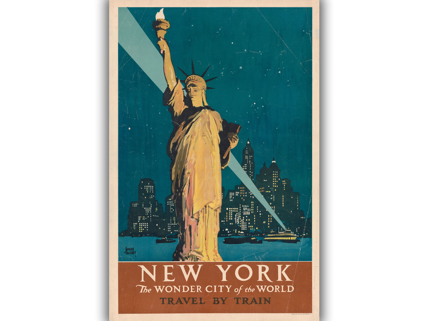 Vintage juliste New Yorkista, maailman ihmekaupungista hinta ja tiedot | Taulut | hobbyhall.fi