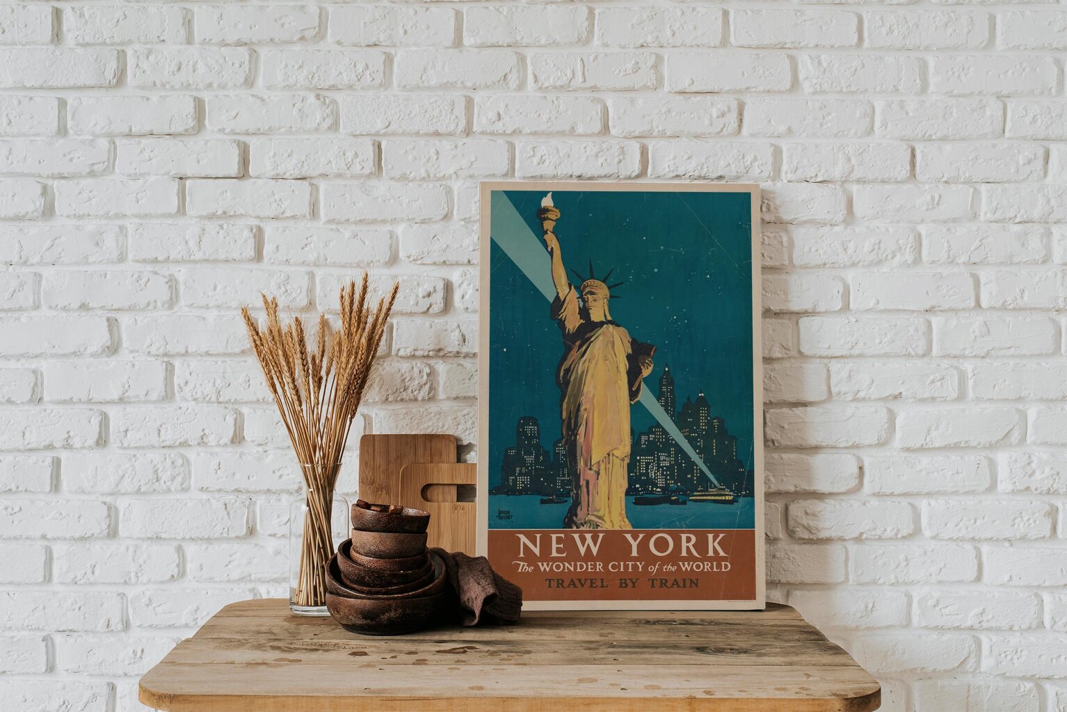 Vintage juliste New Yorkista, maailman ihmekaupungista hinta ja tiedot | Taulut | hobbyhall.fi