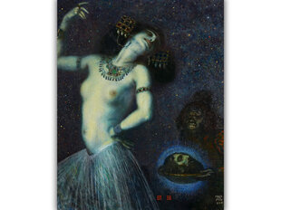 Jäljennös Salome II (Franz von Stuck), 100 x 80 cm hinta ja tiedot | Taulut | hobbyhall.fi
