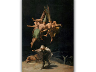 Jäljennös Flight of the Wiches (Francisco Goya), 100 x 70 cm hinta ja tiedot | Taulut | hobbyhall.fi