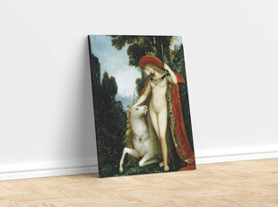 Jäljennös Yksisarvinen (Gustave Moreau), 100 x 70 cm hinta ja tiedot | Taulut | hobbyhall.fi