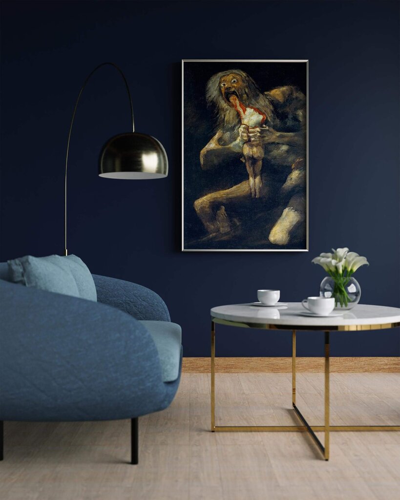 Jäljennös Saturnus syö poikaansa (Francisco de Goya), 100 x 60 cm hinta ja tiedot | Taulut | hobbyhall.fi