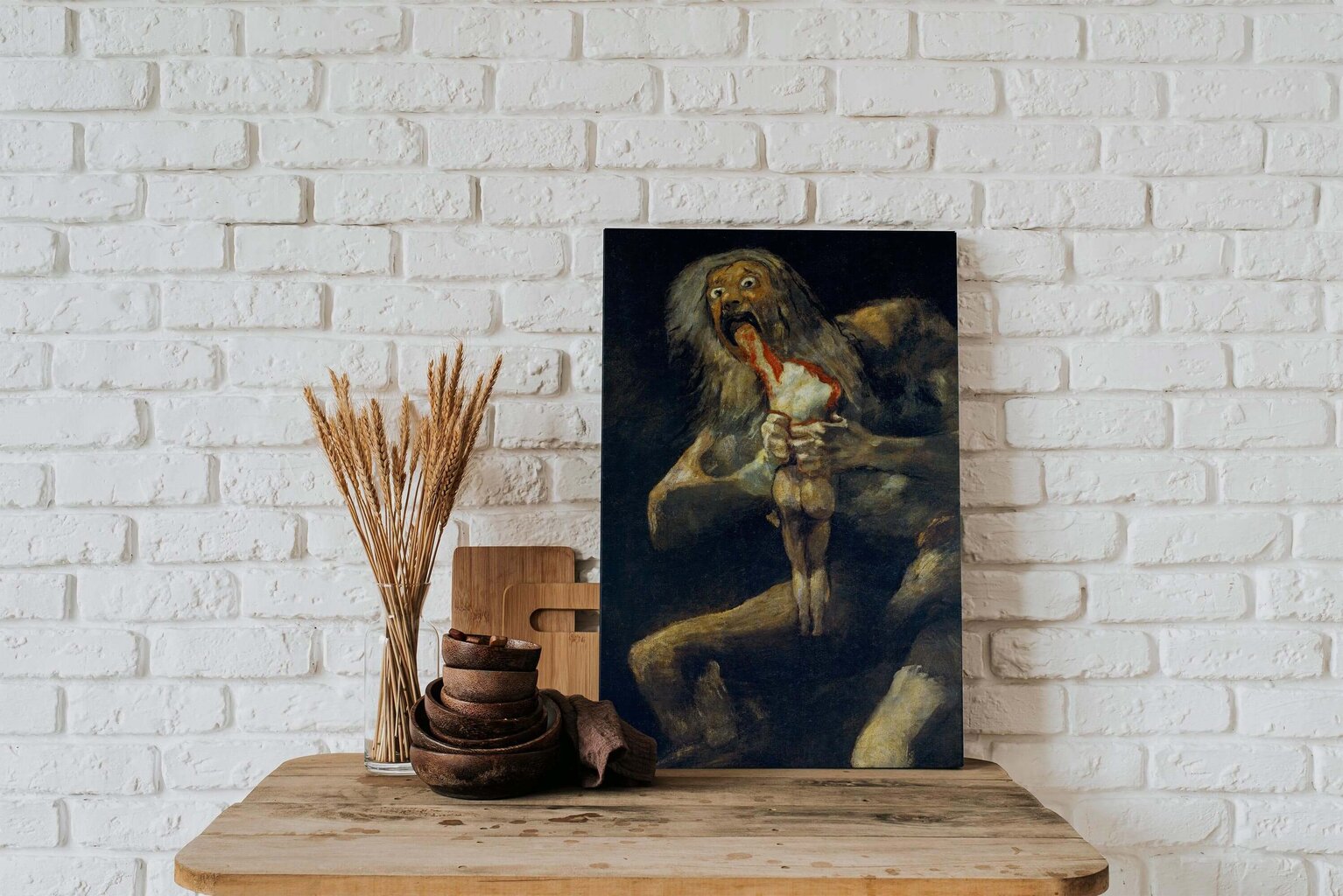 Jäljennös Saturnus syö poikaansa (Francisco de Goya), 100 x 60 cm hinta ja tiedot | Taulut | hobbyhall.fi