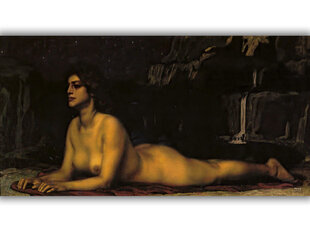 Jäljennös Sfinksi (Franz von Stuck), 100 x 50 cm hinta ja tiedot | Taulut | hobbyhall.fi