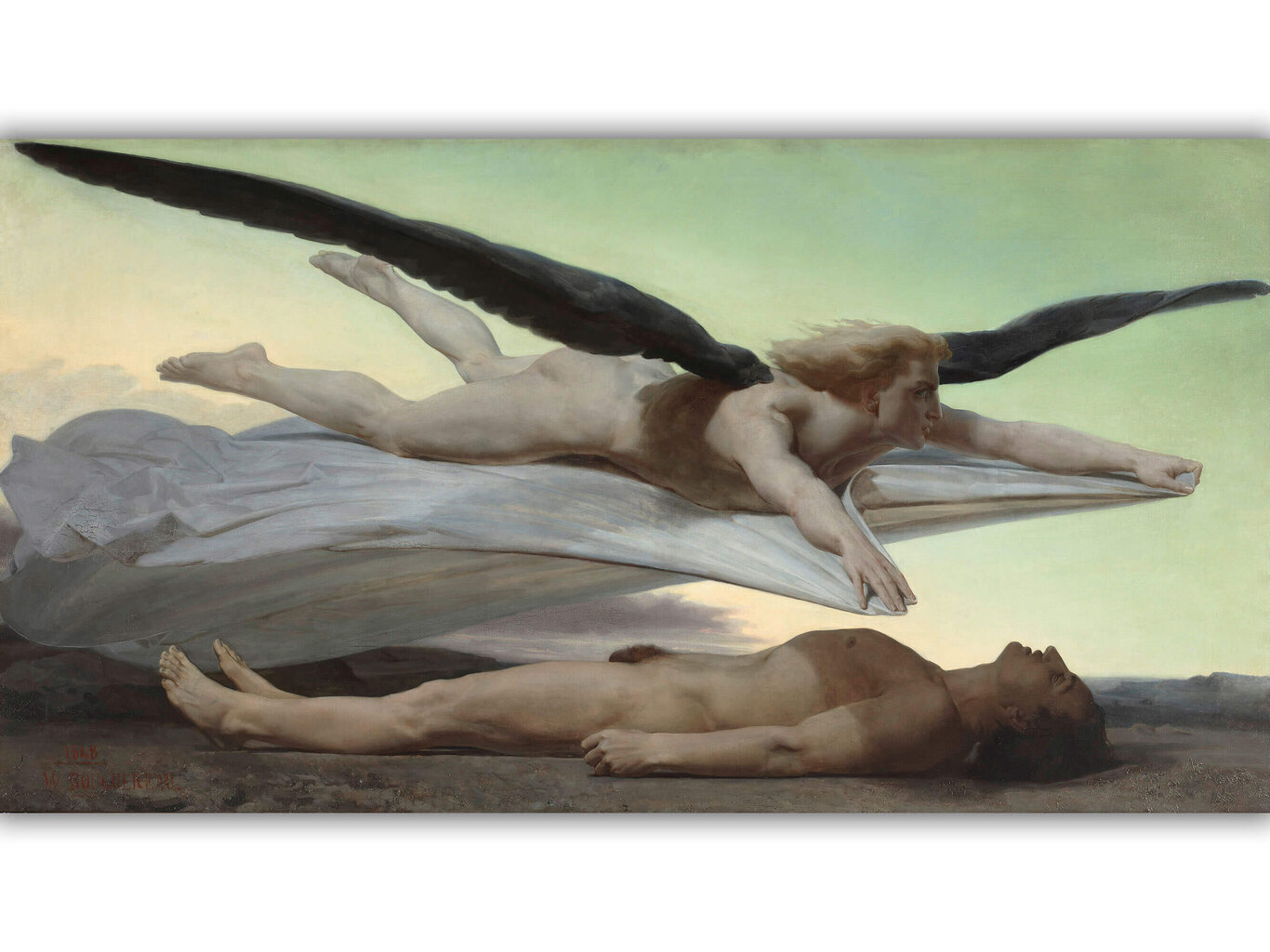 Jäljennös Tasa-arvo ennen kuolemaa (William Bouguereau), 100 x 50 cm hinta ja tiedot | Taulut | hobbyhall.fi