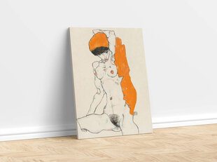 Jäljennös Vulgar Nude Woman (Egon Schiele), 100 x 70 cm hinta ja tiedot | Eroottiset lahjat | hobbyhall.fi