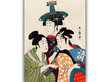 Jäljennys Kolme nuorta miestä tai tyttöä (Utamaro Kitagawa), 100 x 70 cm hinta ja tiedot | Taulut | hobbyhall.fi