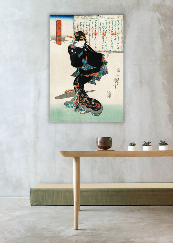 Jäljennös Ichi (Utagawa Kuniyoshi), 100 x 70 cm hinta ja tiedot | Taulut | hobbyhall.fi