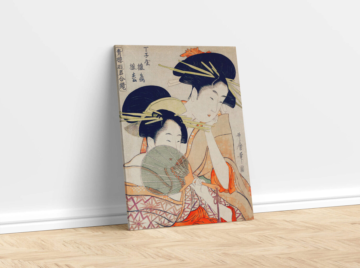 Jäljennös Chojiya Hinazuru Hiramatsu (Utamaro Kitagawa), 100 x 70 cm hinta ja tiedot | Taulut | hobbyhall.fi