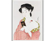 Jäljennös Naisen puuteri yllään (Goyo Hashiguchi), 100 x 70 cm hinta ja tiedot | Taulut | hobbyhall.fi