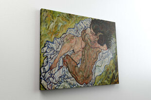 Jäljennös The Embrace (Egon Schiele), 100 x 60 cm hinta ja tiedot | Taulut | hobbyhall.fi