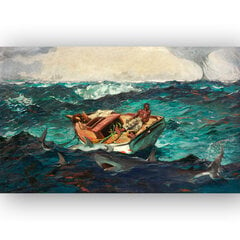 Jäljennös Golf Stream (Winslow Homer), 100 x 60 cm hinta ja tiedot | Taulut | hobbyhall.fi