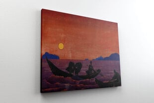 Jäljennös ja kalastamme (Nicholas Roerich), 100 x 70 cm hinta ja tiedot | Taulut | hobbyhall.fi