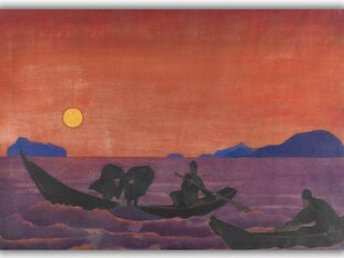 Jäljennös ja kalastamme (Nicholas Roerich), 100 x 70 cm hinta ja tiedot | Taulut | hobbyhall.fi