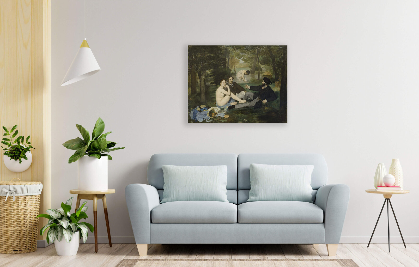 Jäljennös Lounas nurmikolla (Edouard Manet), 100 x 80 cm hinta ja tiedot | Taulut | hobbyhall.fi