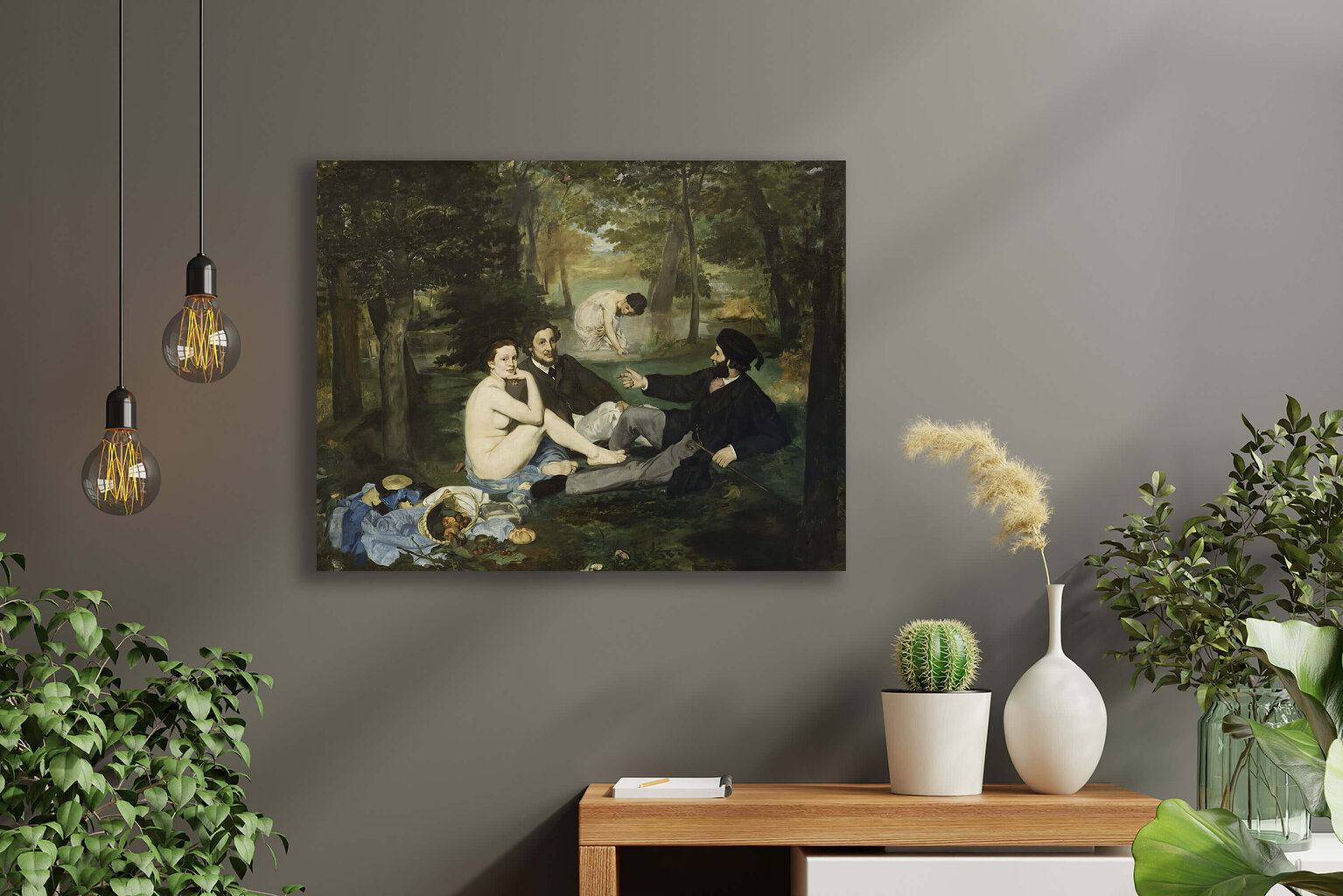 Jäljennös Lounas nurmikolla (Edouard Manet), 100 x 80 cm hinta ja tiedot | Taulut | hobbyhall.fi