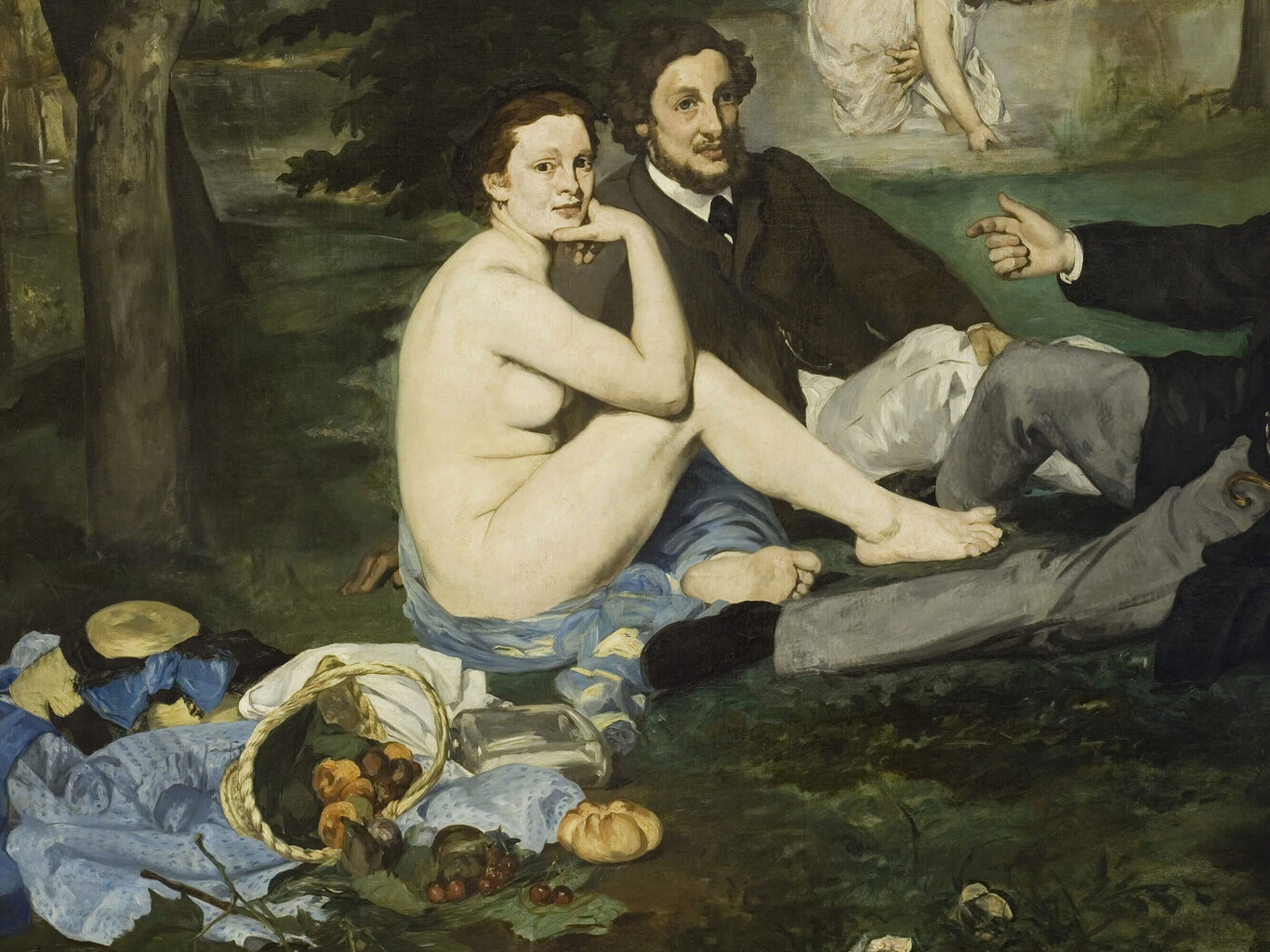 Jäljennös Lounas nurmikolla (Edouard Manet), 100 x 80 cm hinta ja tiedot | Taulut | hobbyhall.fi