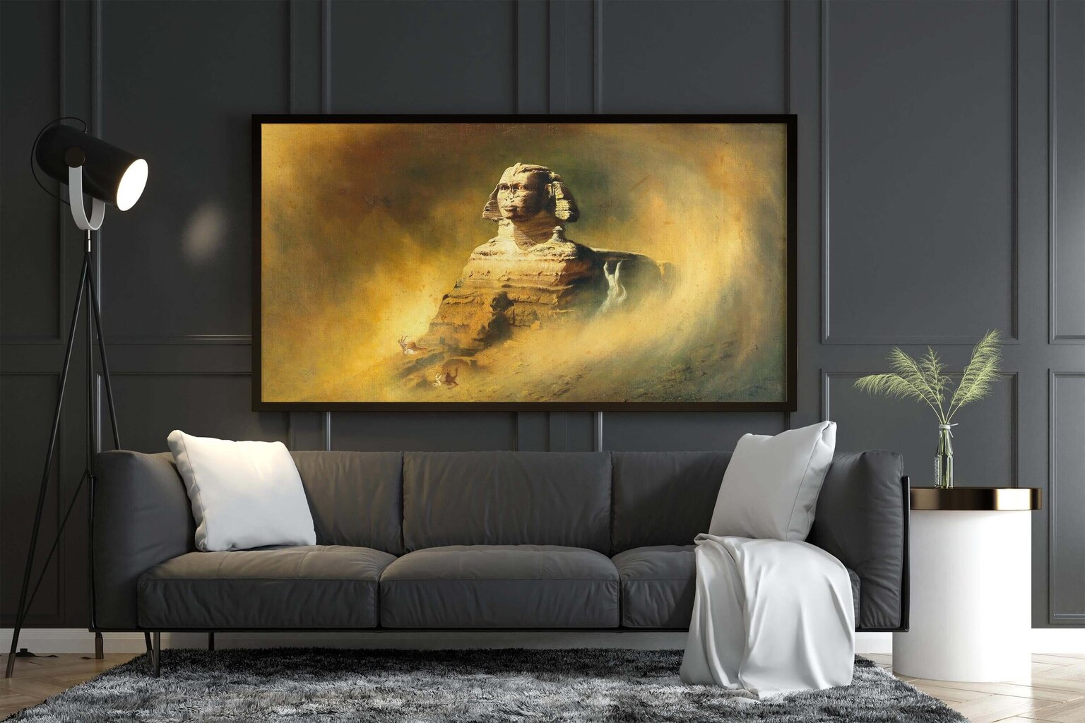 Jäljennös Sfinksi (Carl Wilhelm Diefenbach), 100 x 50 cm hinta ja tiedot | Taulut | hobbyhall.fi