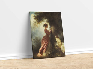 Jäljennös matkamuistoja (Jean-Honore Fragonard), 100 x 80 cm hinta ja tiedot | Taulut | hobbyhall.fi