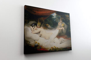 Jäljennös Nymfi ja Cupid (Richard Westall), 100 x 80 cm hinta ja tiedot | Taulut | hobbyhall.fi