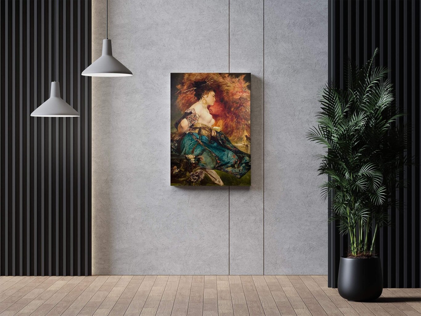 Jäljennös Japanilainen tyttö (Hans Makart), 100 x 70 cm hinta ja tiedot | Taulut | hobbyhall.fi