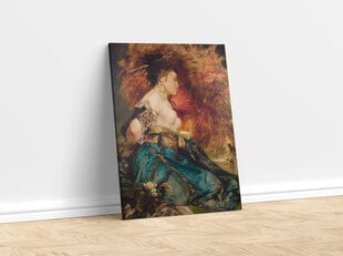 Jäljennös Japanilainen tyttö (Hans Makart), 100 x 70 cm hinta ja tiedot | Taulut | hobbyhall.fi