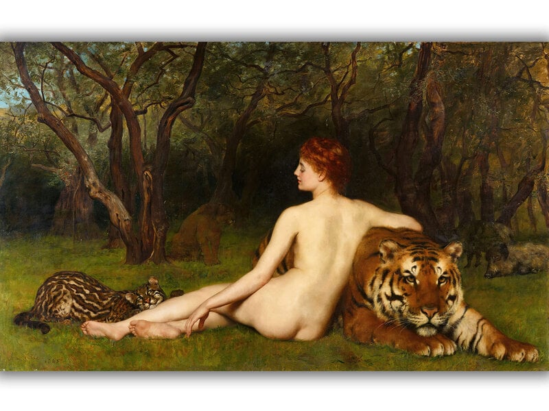 Jäljennös Circe (John Collier), 100 x 60 cm