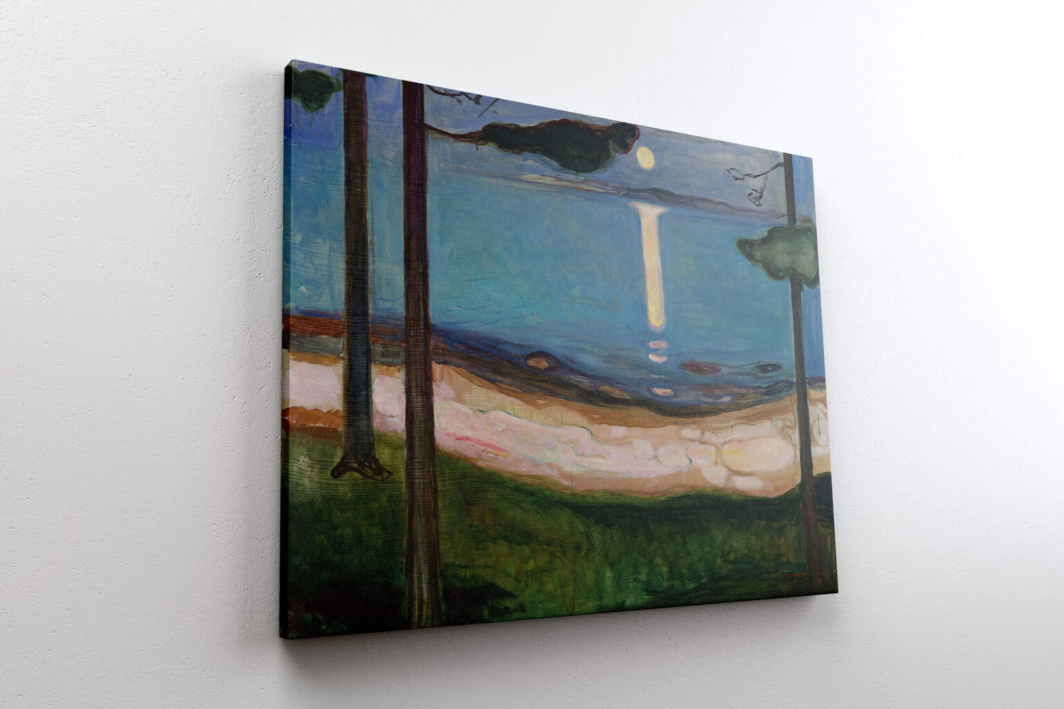 Jäljennös Moonlight (Edvard Munch), 100 x 80 cm hinta ja tiedot | Taulut | hobbyhall.fi