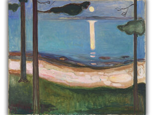 Jäljennös Moonlight (Edvard Munch), 100 x 80 cm hinta ja tiedot | Taulut | hobbyhall.fi