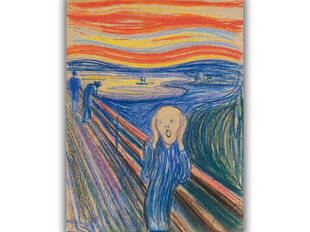 Jäljennös The Scream (Edvard Munch), 100 x 80 cm hinta ja tiedot | Taulut | hobbyhall.fi