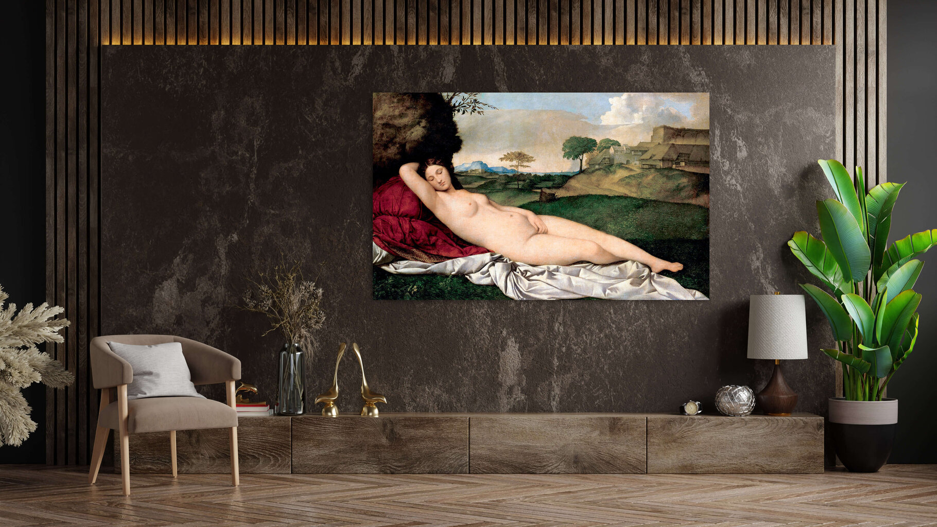 Jäljennös Sleeping Venus (Giorgione), 100 x 60 cm hinta ja tiedot | Taulut | hobbyhall.fi