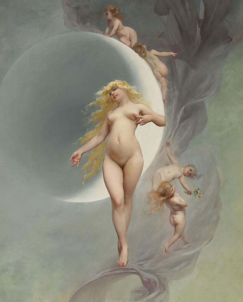 Jäljennös Planet Venus (Luis Ricardo Falero), 100 x 60 cm hinta ja tiedot | Taulut | hobbyhall.fi