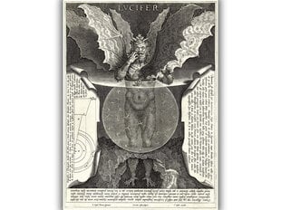 Jäljennös Lucifer, 1590, Cornelis Galle I hinta ja tiedot | Taulut | hobbyhall.fi