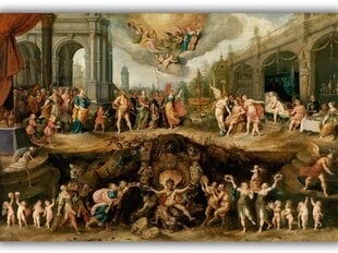 Jäljennös Ihmiskunnan ikuinen dilemma - valinta moraalin ja pahan välillä, Frans Francken, 1633 hinta ja tiedot | Taulut | hobbyhall.fi