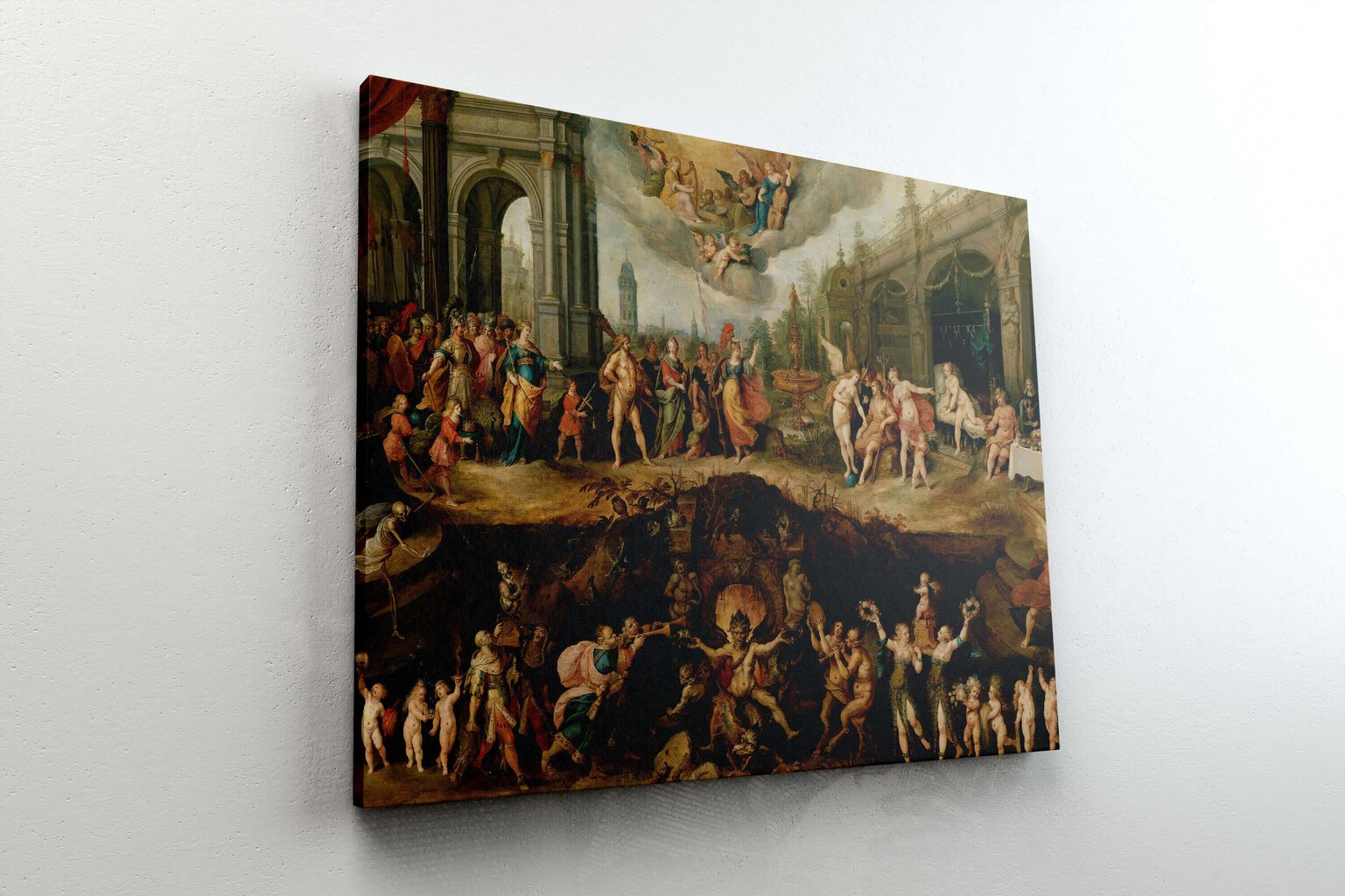 Jäljennös Ihmiskunnan ikuinen dilemma - valinta moraalin ja pahan välillä, Frans Francken, 1633 hinta ja tiedot | Taulut | hobbyhall.fi