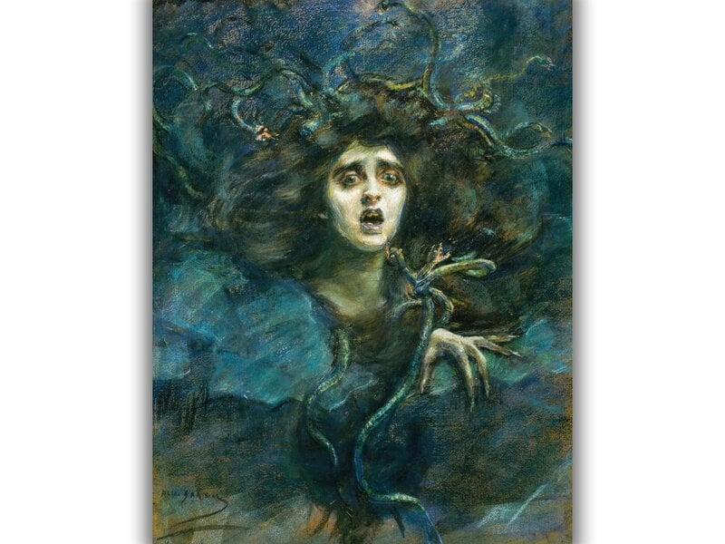 Jäljennös Gorgon Medusa, Alice Pike Barney, 1892