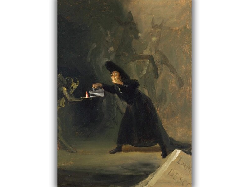 Jäljennös Lumottu mies, Francisco de Goya, 1798