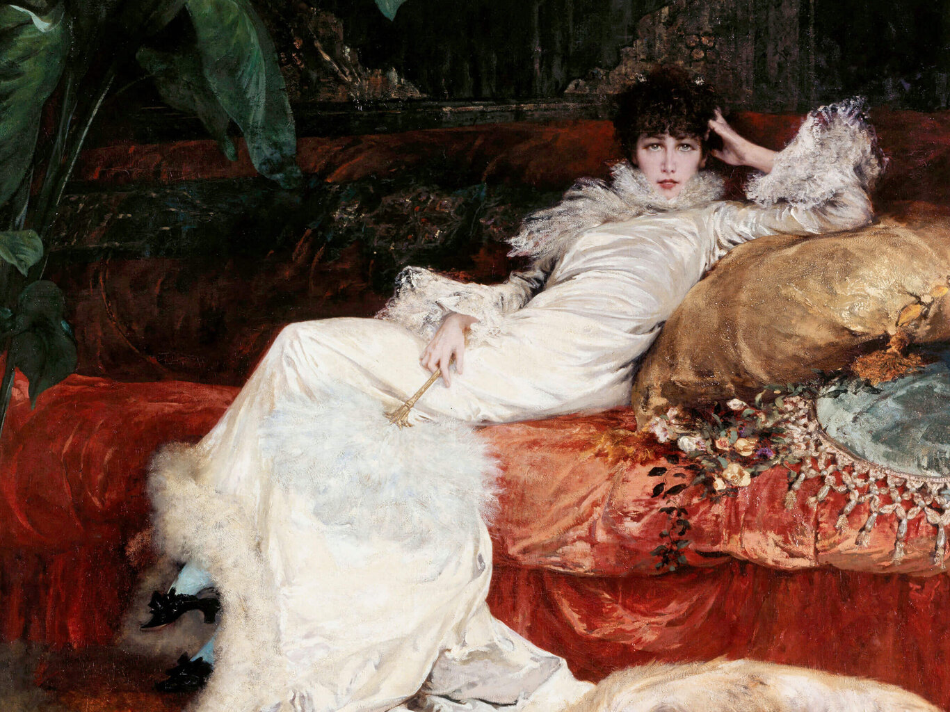 Sarah Bernhardtin muotokuva jäljennös, Georges Jules Victor Clairin, 1876 hinta ja tiedot | Taulut | hobbyhall.fi