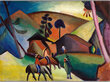 Intiaanien Jäljennös hevosen selässä, August Macke, 1911 hinta ja tiedot | Taulut | hobbyhall.fi