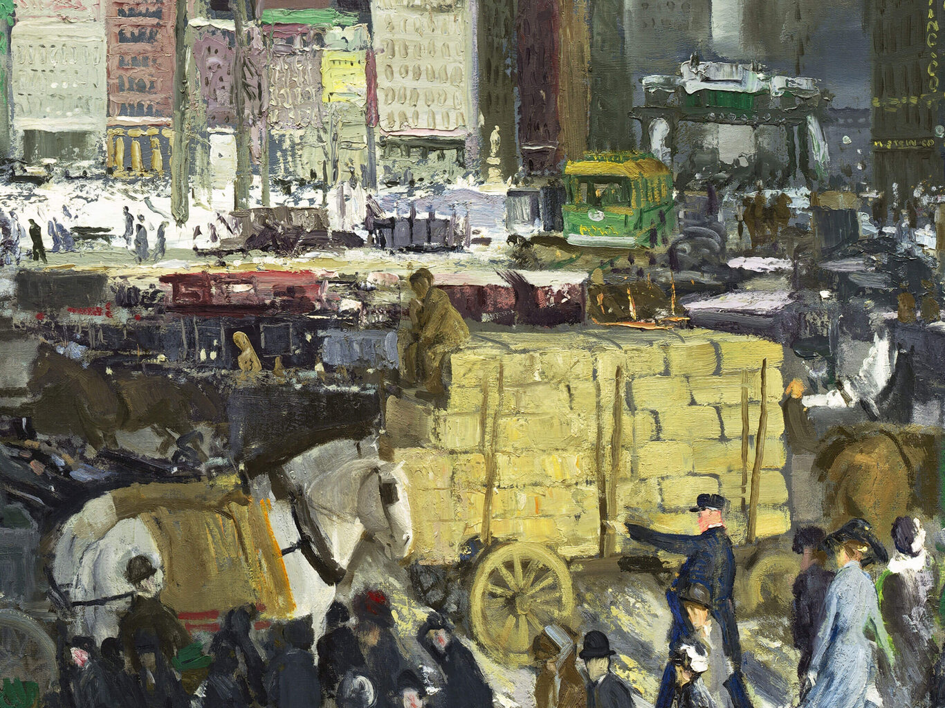 Jäljennös New Yorkissa, George Wesley Bellows, 1911 hinta ja tiedot | Taulut | hobbyhall.fi