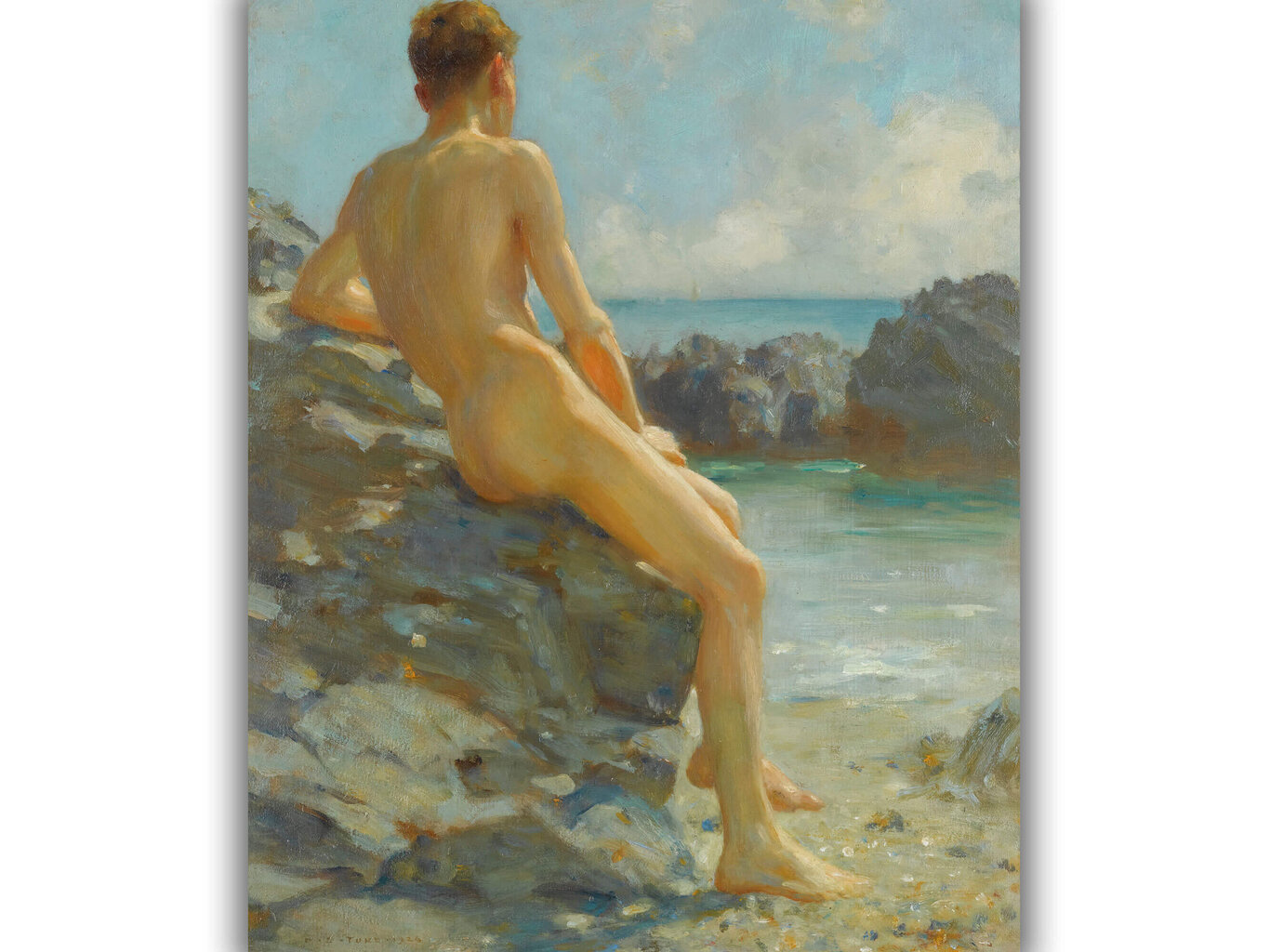 Jäljennös Uimaan, Henry Scott Tuke, 1924 hinta ja tiedot | Taulut | hobbyhall.fi