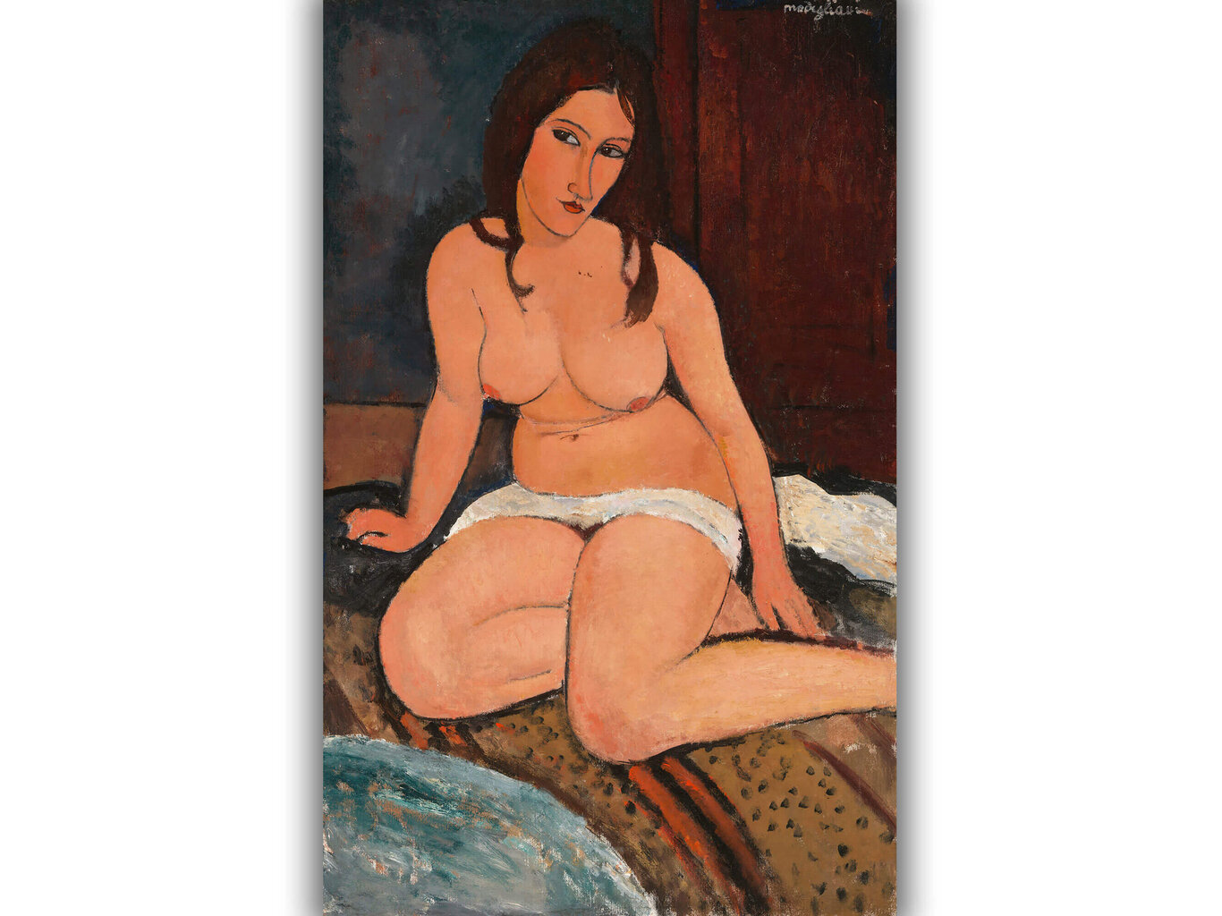 Jäljennös Istuva nainen, Amedeo Modigliani, 1917 hinta ja tiedot | Taulut | hobbyhall.fi